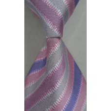stropdas paars grijs roze smalle streep